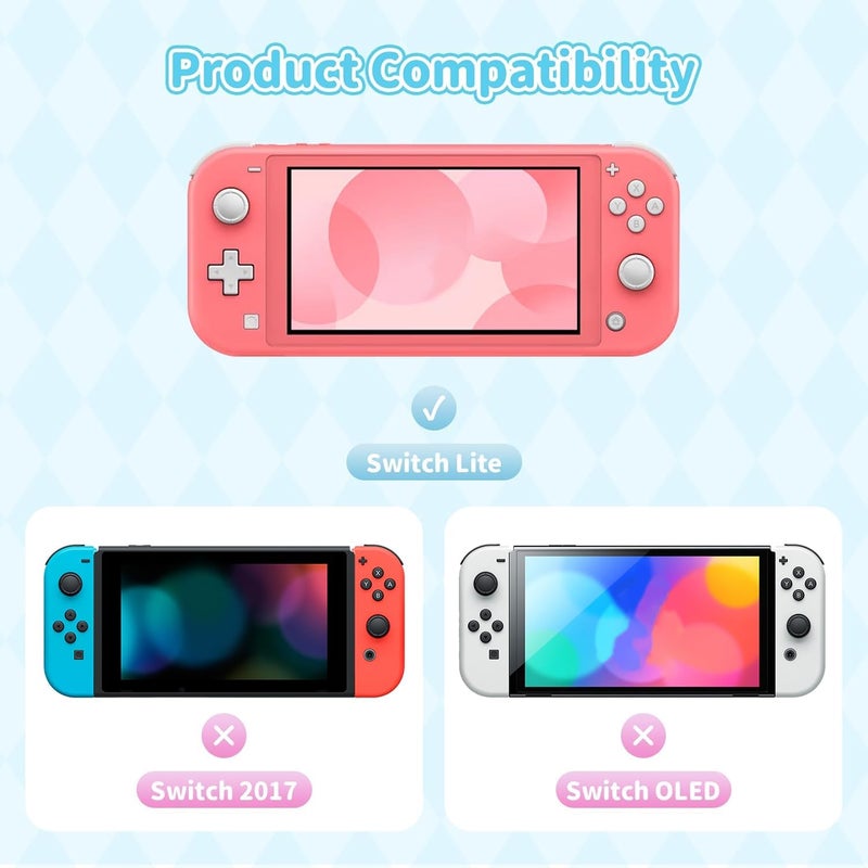 Kuitmor Protective Case for Switch Lite,Kawaii Cartoon Cover Case,Anti-Scratch Hard PC Protective Shell Compatible with Switch Lite 2019 - Image 2